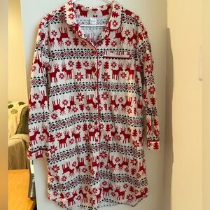 Hanna Andersson Dear Deer Sleep Shirt Dress